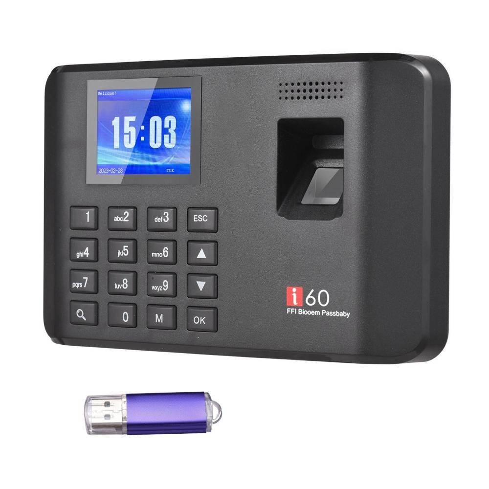 Office Electronics |   2.4 Inch LCD Screen Intelligent Biometric Fingerprint Password Attendance Machine with U Disk Office Electronics Office Electronics