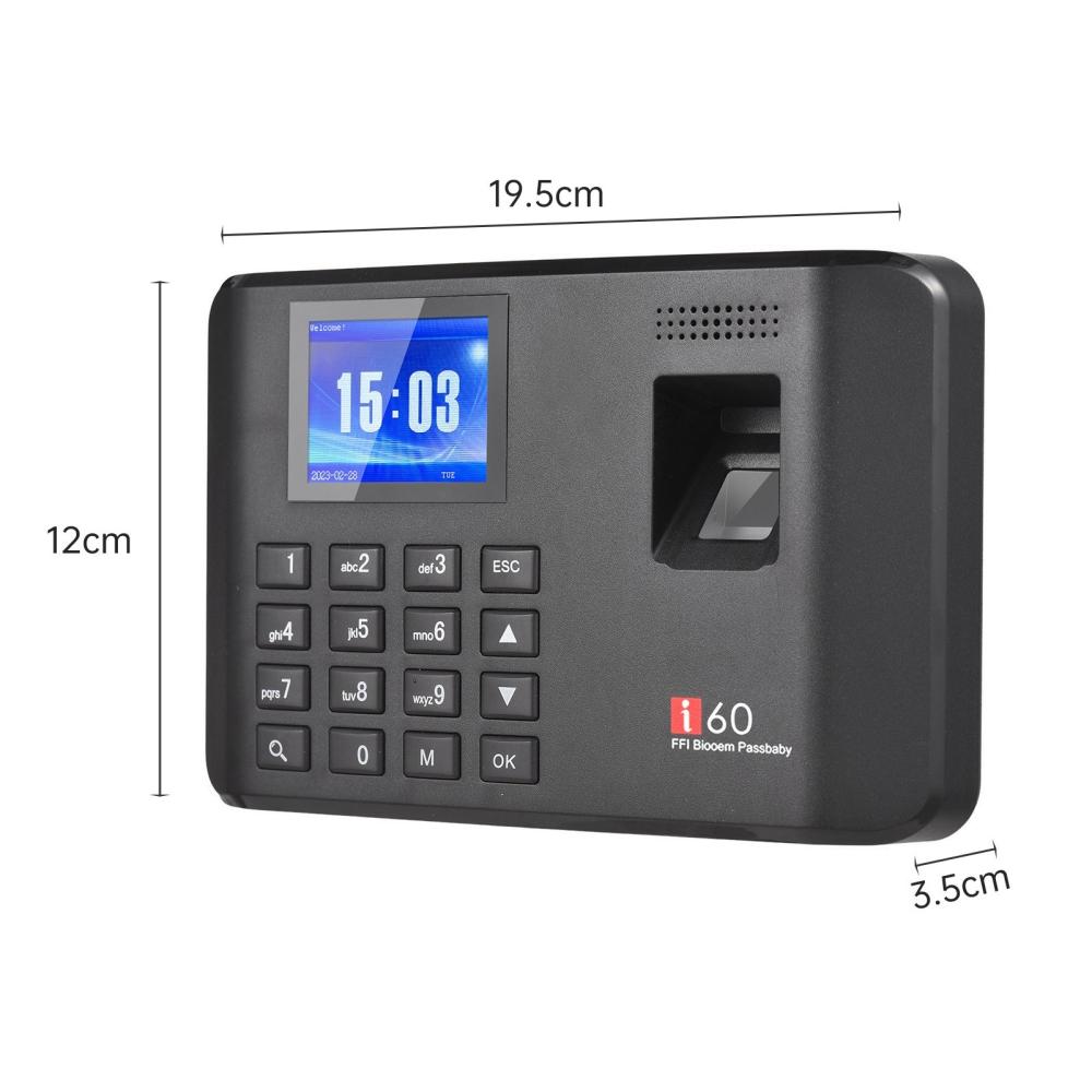 Office Electronics |   2.4 Inch LCD Screen Intelligent Biometric Fingerprint Password Attendance Machine with U Disk Office Electronics Office Electronics