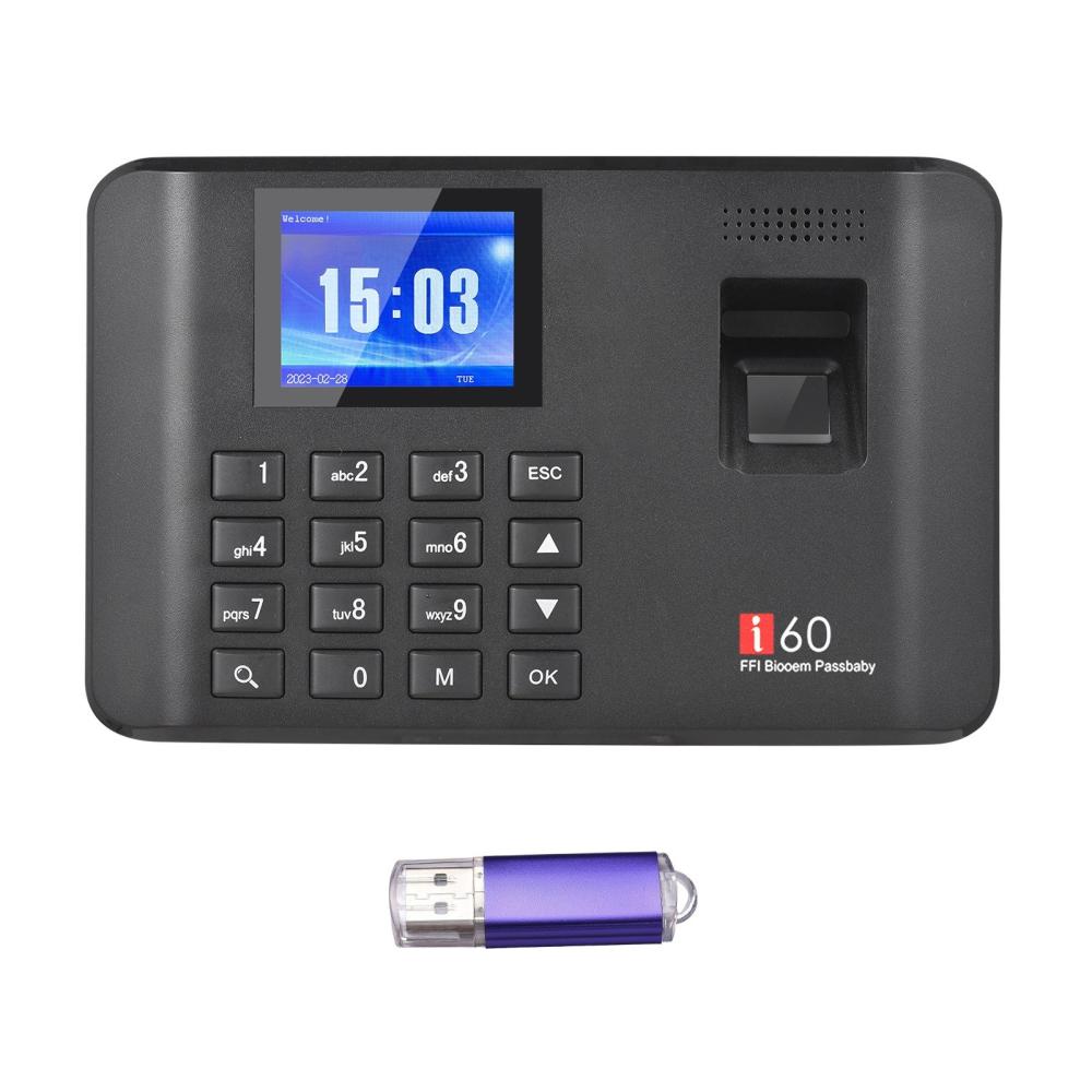 Office Electronics |   2.4 Inch LCD Screen Intelligent Biometric Fingerprint Password Attendance Machine with U Disk Office Electronics Office Electronics