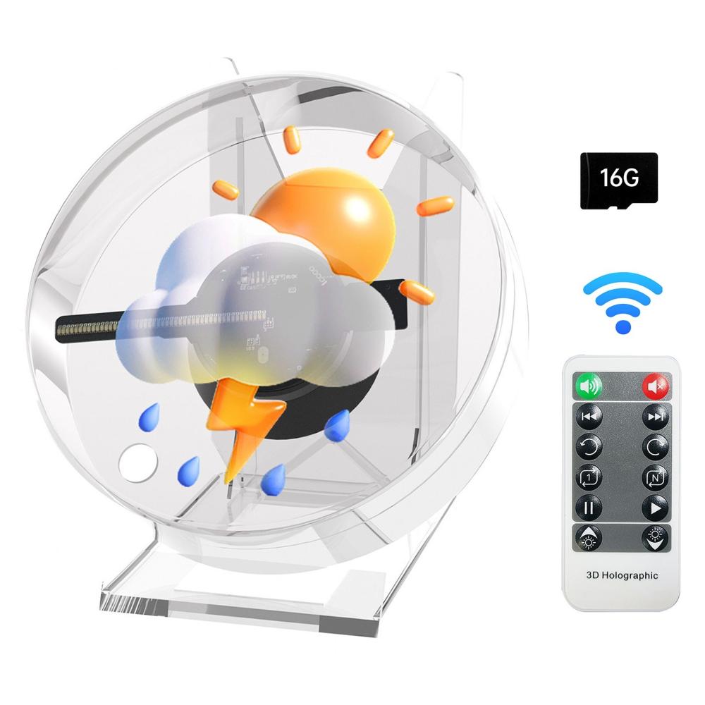 Office Electronics |   3D Naked Eye 3D Hologram Projector Advertising Display Fan Advertisment Video Player 16GB Memory Card Office Electronics Office Electronics