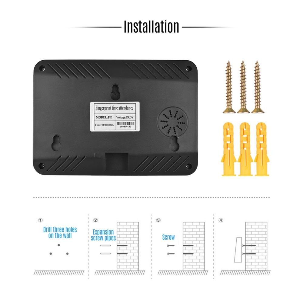 Office Electronics |   Aibecy Biometric Fingerprint Password Attendance Machine Office Electronics Office Electronics