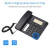 Office Electronics |   Black Corded Phone Desk Landline Phone Telephone DTMF/FSK Dual System Support Hands-Free/Redial/Flash/Speed Dial/Ring Volume Control Built-in IC Chip High Quality Sound Real-time Date for Elderly Seniors Home Office Business Hotel Office Electronics Office Electronics