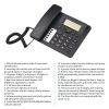 Office Electronics |   Black Corded Phone Desk Landline Phone Telephone DTMF/FSK Dual System Support Hands-Free/Redial/Flash/Speed Dial/Ring Volume Control Built-in IC Chip High Quality Sound Real-time Date for Elderly Seniors Home Office Business Hotel Office Electronics Office Electronics