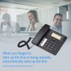 Office Electronics |   Black Corded Phone Desk Landline Phone Telephone DTMF/FSK Dual System Support Hands-Free/Redial/Flash/Speed Dial/Ring Volume Control Built-in IC Chip High Quality Sound Real-time Date for Elderly Seniors Home Office Business Hotel Office Electronics Office Electronics