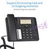 Office Electronics |   Black Corded Phone Desk Landline Phone Telephone DTMF/FSK Dual System Support Hands-Free/Redial/Flash/Speed Dial/Ring Volume Control Built-in IC Chip High Quality Sound Real-time Date for Elderly Seniors Home Office Business Hotel Office Electronics Office Electronics