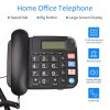 Office Electronics |   Black Corded Phone with Big Button Desk Landline Phone Telephone Support Hands-Free/Redial/Flash/Speed Dial/Ring Volume Control for Elderly Seniors Home Office Business Hotel Office Electronics Office Electronics