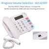 Office Electronics |   Black Corded Phone with Big Button Desk Landline Phone Telephone Support Hands-Free/Redial/Flash/Speed Dial/Ring Volume Control for Elderly Seniors Home Office Business Hotel Office Electronics Office Electronics