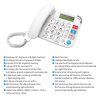 Office Electronics |   Black Corded Phone with Big Button Desk Landline Phone Telephone Support Hands-Free/Redial/Flash/Speed Dial/Ring Volume Control for Elderly Seniors Home Office Business Hotel Office Electronics Office Electronics