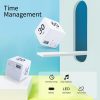 Office Electronics |   Cubic Timer Time Management Students Learning Timer LED Display Simple Operation 15/20/30/60 minutes Countdown Reminder for Exercise Study Cooking Office White Office Electronics Office Electronics