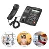 Office Electronics |   Desktop Corded Telephone Phone with LCD Display Caller ID Volume Adjustable Calculator Alarm Clock for House Home Call Center Office Company Hotel Office Electronics Office Electronics