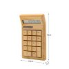 Office Electronics |   Eco-friendly Bamboo Electronic Calculator Counter Standard Function 12 Digits Solar & Battery Dual Powered for Home Office School Retail Store Office Electronics Office Electronics