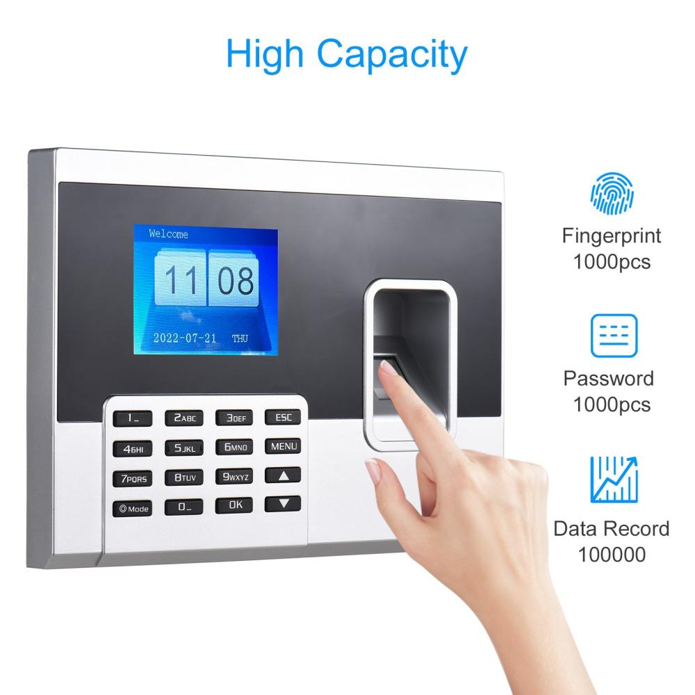 Office Electronics |   Fingerprint Password Attendance Machine Access Control Time Clock Recorder Office Electronics Office Electronics