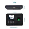 Office Electronics |   Intelligent Biometric Fingerprint Password Attendance Machine Employee Checking-in Recorder 2.4 inch LCD Screen DC 5V Time Attendance Machine Black UK Plug Office Electronics Office Electronics