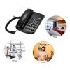 Office Electronics |   Portable Corded Telephone Phone Pause/ Redial/ Flash/ Mute Mechanical Lock Wall Mountable Base Handset for House Home Call Center Office Company Hotel Office Electronics Office Electronics