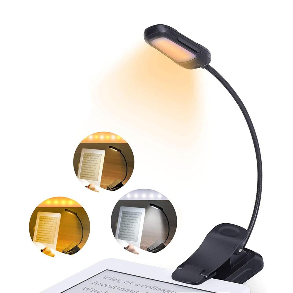 Office Electronics |   Reading Lights for Books in Bed Portable Clip-on LED USB Rechargeable Lamp Office Electronics Office Electronics