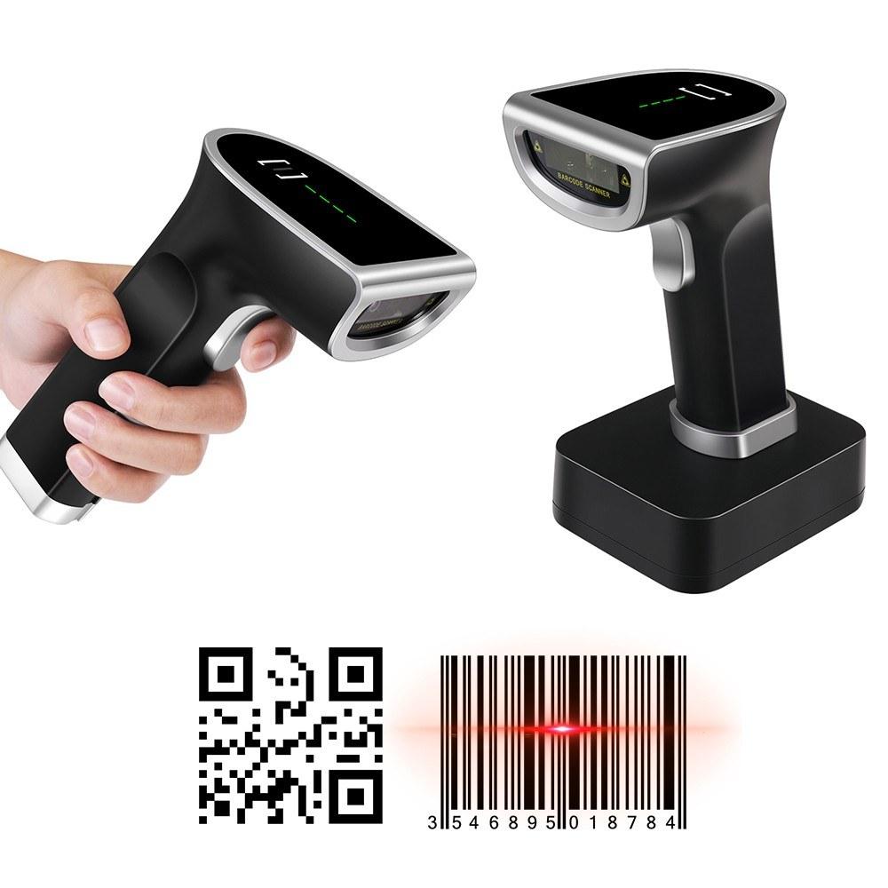 Office Electronics |   Wireless QR 2D Barcode Scanner with Cradle Handheld USB Wired Bar Code Reader Office Electronics Office Electronics