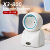 Office Electronics |   X3-800 1D 2D QR Desktop Wired Barcode Scanner High-speed Platform Hands-Free Automatic Sense Reader Office Electronics Office Electronics