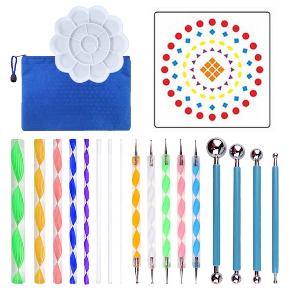 Other Stationery |   41 Piece Mandala Dotting Tools DIY Painting Stencils Ball Palette Paint Brushes Multifunction Embossing Dot Kit  for Canvas Rocks Coloring Drawing Crafting Art Supplies Handwork Decoration Other Stationery Other Stationery