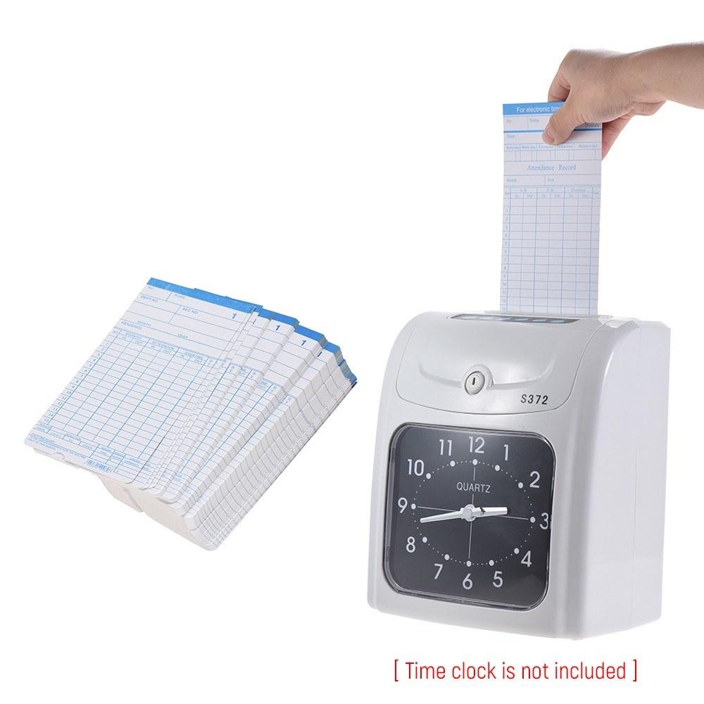 Other Stationery |   90pcs/ Pack Time Cards Timecards Monthly 2-sided 18 * 8.4cm for Employee Attendance Time Clock Recorder Other Stationery Other Stationery