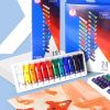 Other Stationery |   Acrylic Paint Set 15ml Each Tube Waterproof Rich Pigments 12 Colors Art Supplies for Children Students   Adults Artist Painter DIY Wall Painting on Canvas Wood Stone Ceramic Crafts Halloween Party Other Stationery Other Stationery