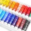 Other Stationery |   Acrylic Paint Set 15ml Each Tube Waterproof Rich Pigments 12 Colors Art Supplies for Children Students   Adults Artist Painter DIY Wall Painting on Canvas Wood Stone Ceramic Crafts Halloween Party Other Stationery Other Stationery