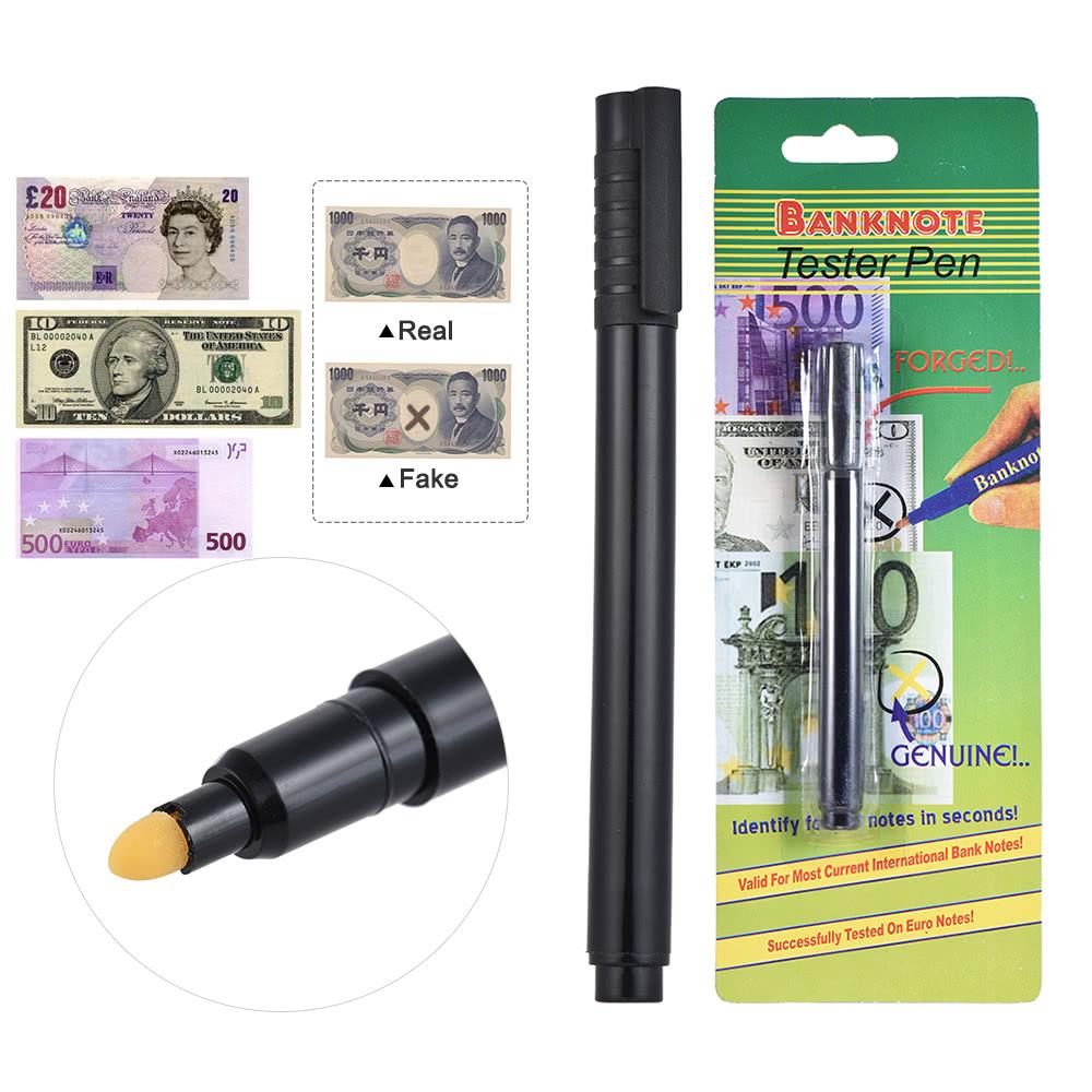 Other Stationery |   Counterfeit Money Detector Pen Fake Banknote Tester Currency Cash Checker Marker for US Dollar Bill Euro Pound Yen Won Other Stationery Other Stationery