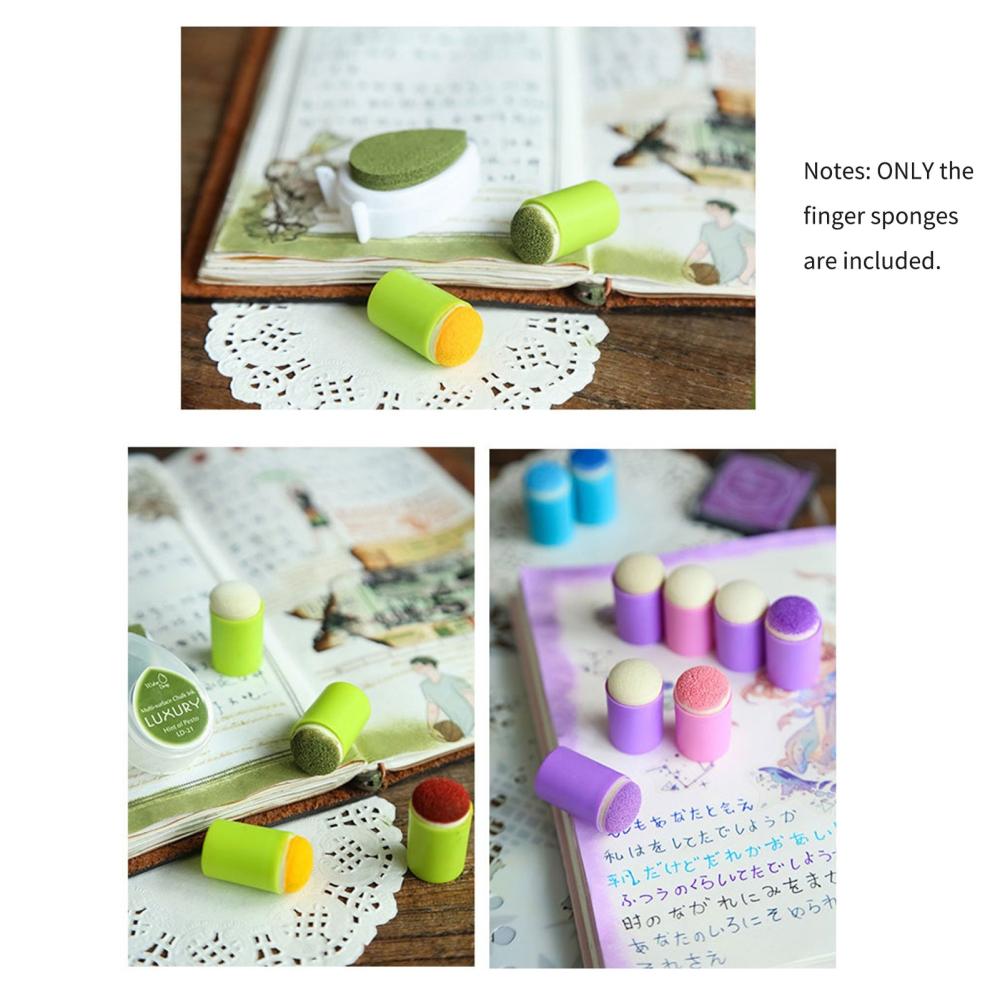 Other Stationery |   Finger Sponge Daubers Set with Storage Case or Painting Drawing Ink Card Making Commodities Crafts 40PCS Other Stationery Other Stationery