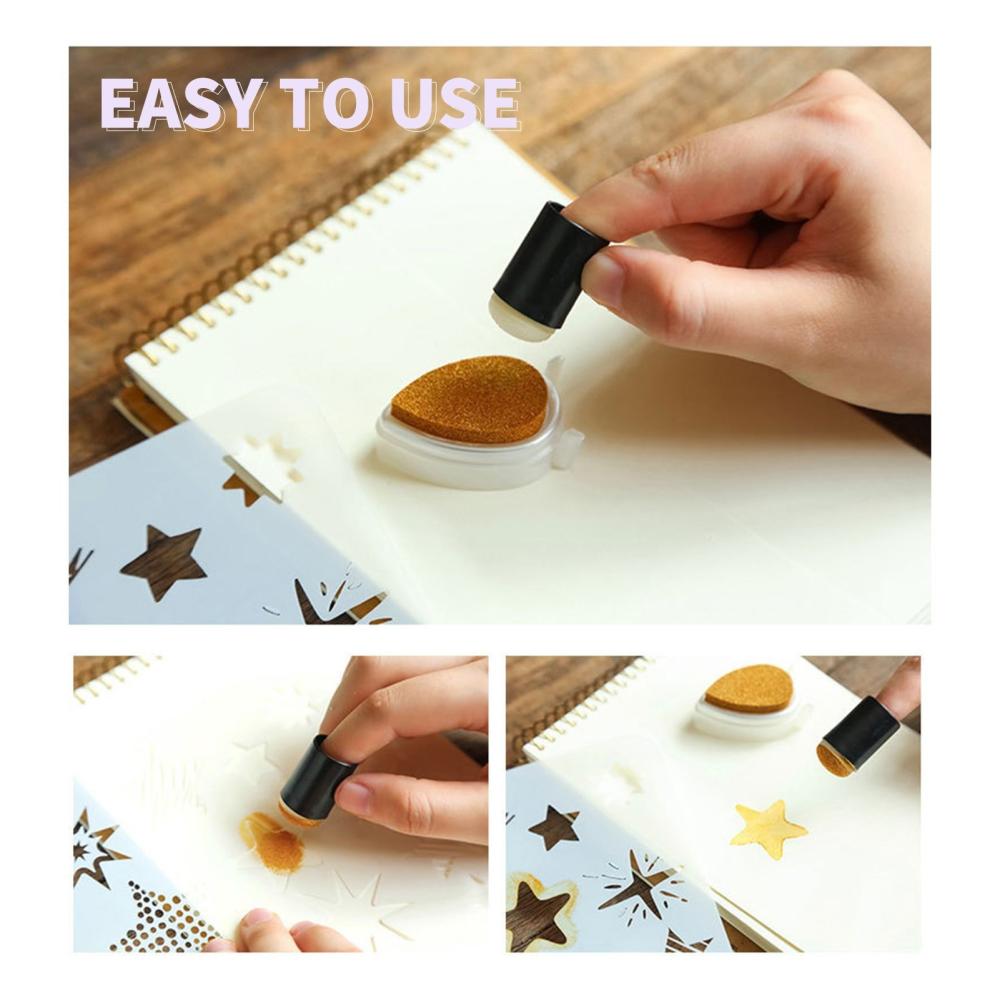 Other Stationery |   Finger Sponge Daubers Set with Storage Case or Painting Drawing Ink Card Making Commodities Crafts 40PCS Other Stationery Other Stationery