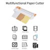 Other Stationery |   JIELISI Mini A5 Paper Trimmer Cutter Desktop Paper Cutting Machine with Security Cutter Head Auxiliary Side Ruler for Craft Paper Photos Cards Scrapbooking Office Home Supplies Other Stationery Other Stationery