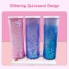 Other Stationery |   NBX Pencil Cases Multifunctional Standing Quicksand Pencil Case Organizer Double Layer   Cylindrical Cute Pen Bag Holder with Mirror Erasable Notepad Calculator Large Capacity   Storage Stationery Box for School Students Kids Other Stationery Other Stationery