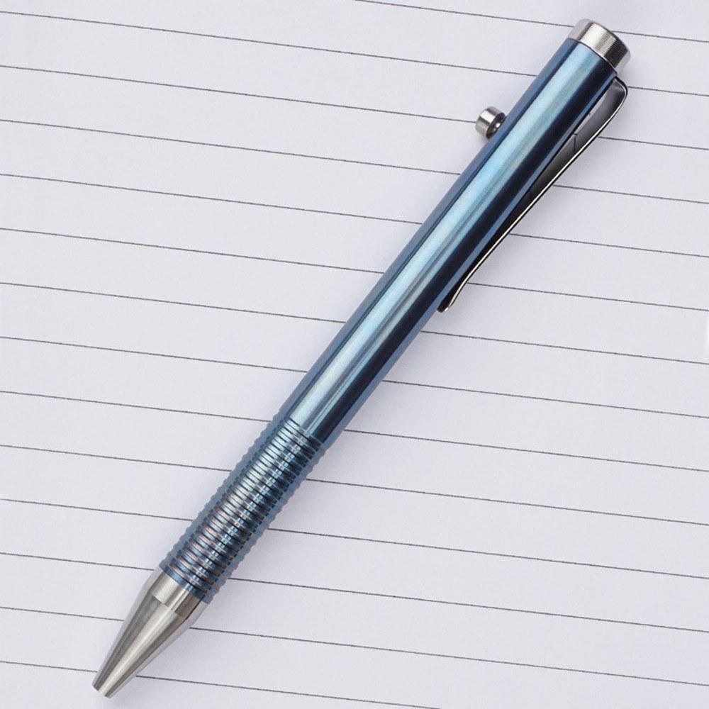 Other Stationery |   Portable Titanium Alloy Ballpoint Pen Writing Pen Equipment Tool for Outdoor Traveling Office Gift Other Stationery Other Stationery