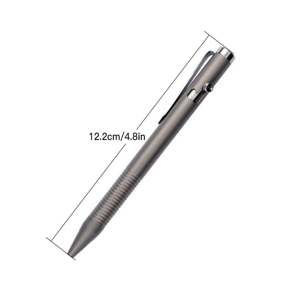 Other Stationery |   Portable Titanium Alloy Ballpoint Pen Writing Pen Equipment Tool for Outdoor Traveling Office Gift Other Stationery Other Stationery