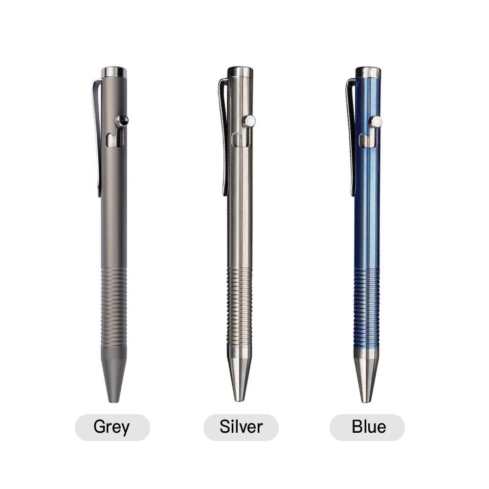 Other Stationery |   Portable Titanium Alloy Ballpoint Pen Writing Pen Equipment Tool for Outdoor Traveling Office Gift Other Stationery Other Stationery