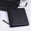 Other Stationery |   Professional Business Portfolio Padfolio Folder Document Case Organizer A4 PU Leather with Business Card U Flash Disk Holder Memo Note Pad Loose-leaf Loop Other Stationery Other Stationery