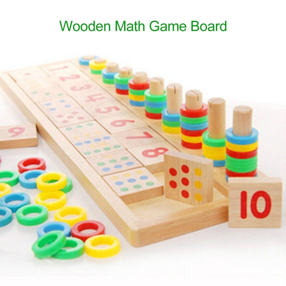 Other Stationery |   Wooden Math Game Board Number Puzzle Sorting Montessori Toys Educational Learning Tools Other Stationery Other Stationery