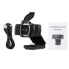 Others |   1080P USB Webcam 5MP Auto Focus Web Camera Built-in Sound-absorbing Microphone Drive-free Camera for PC Laptop Black Computer Peripherals Others