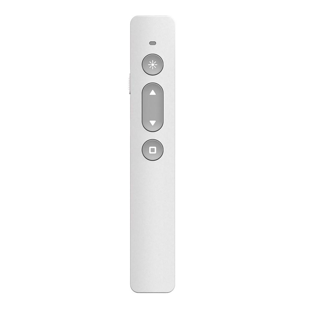 Others |   2.4GHz Wireless Presenter Remote Red Light Pointer Rechargeable Presentation Clicker Wireless Presenter USB PPT Flip Pen White Computer Peripherals Others