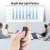 Others |   2.4GHz Wireless Presenter Remote Red Light Pointer Rechargeable Presentation Clicker Wireless Presenter USB PPT Flip Pen White Computer Peripherals Others