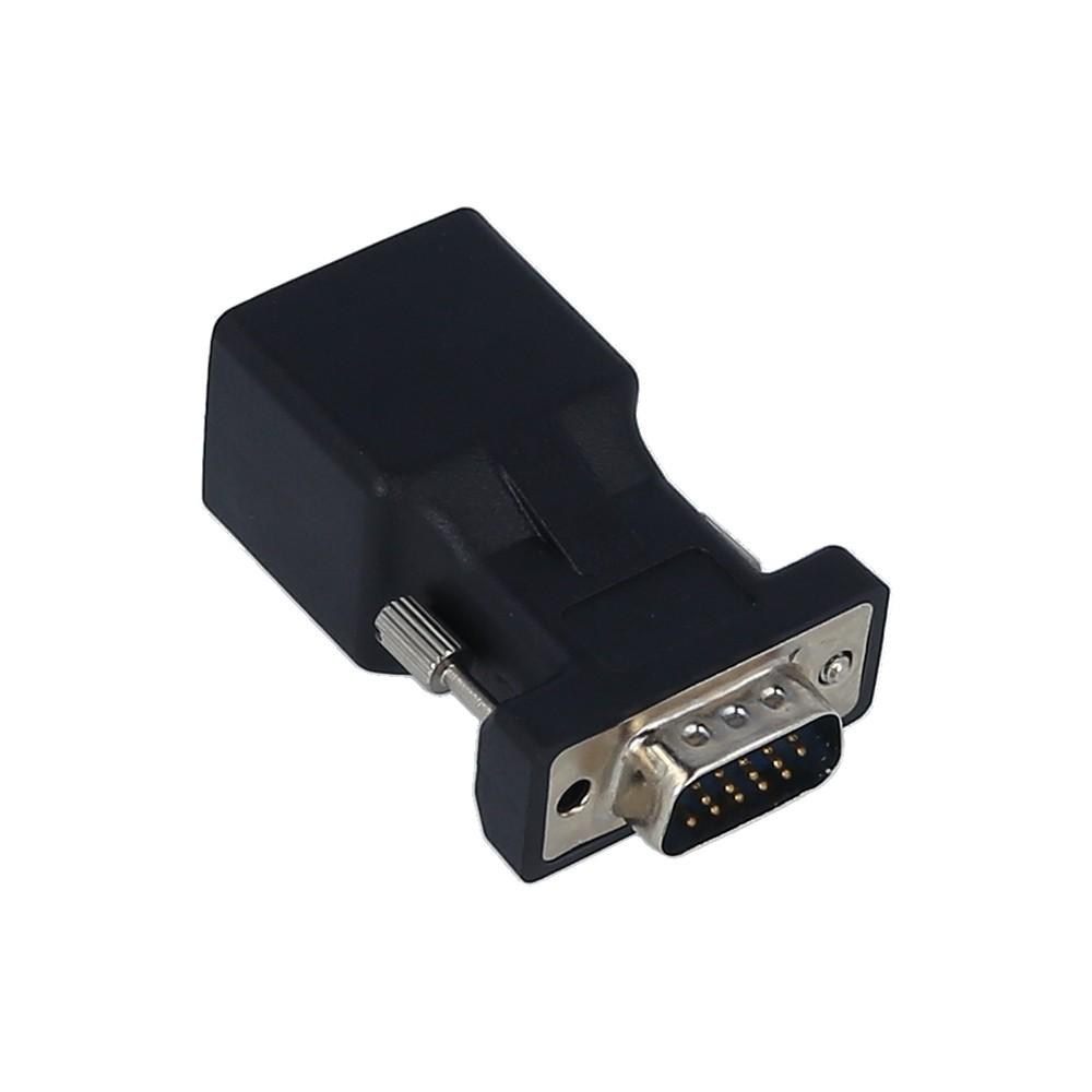 Others |   2PCS VGA to RJ45 Adapter VGA Male to RJ45 Adapter Ethernet Port Converter CAT5e CAT6 Network Cable Adapter Computer Peripherals Others