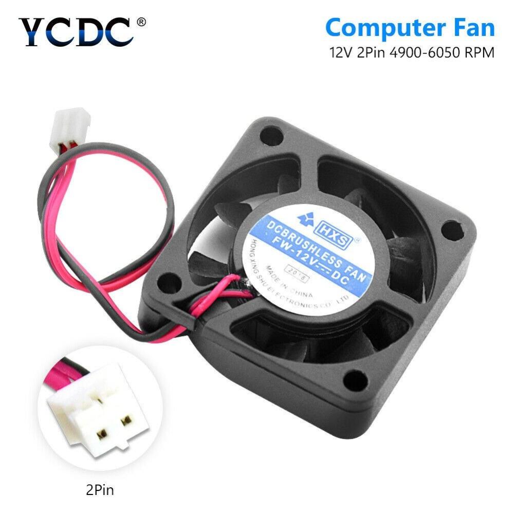 Others |   40x40mm 2 Pin Black Desktop CPU Heatsink Cooler Cooling Fan DC 12V 4010 Model 7 Computer Peripherals Others