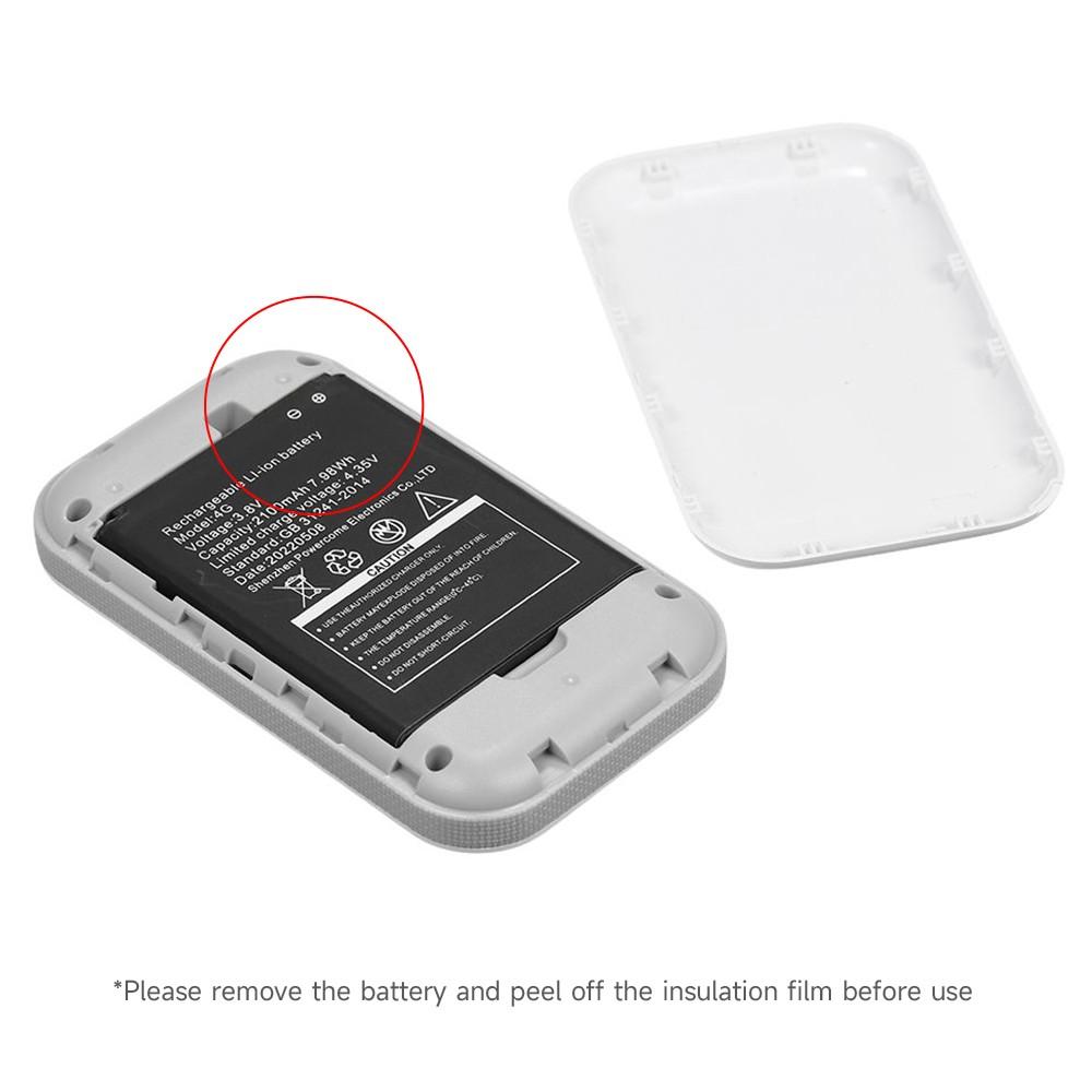 Others |   4G LTE Mobile WiFi Portable WiFi Hotspot 150Mbps MiFi with SIM Card Slot 2100mAh Battery for Europea Asia Africa Region(White) Networking Others