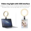 Others |   6” Ring Light for Laptop, Computer Clip Video Fill Light Conference Ring Beauty Live Light  for Zoom Meetings,Makeup,Selfie,Tiktok,(Dimmable & USB Powered) Computer Peripherals Others