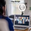 Others |   6” Ring Light for Laptop, Computer Clip Video Fill Light Conference Ring Beauty Live Light  for Zoom Meetings,Makeup,Selfie,Tiktok,(Dimmable & USB Powered) Computer Peripherals Others