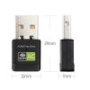 Others |   600Mbps Driver-free Wireless Network Card 2.4GHz+5GHz Dual-band USB Wireless Network Card USB WiFi Adapter for PC Laptop Networking Others