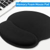 Others |   Anti-slip Office Gaming Mouse Pad with Memory Foam Wrist Pad Smooth Movement Accurate Positioning for PC Laptop Pink Computer Peripherals Others