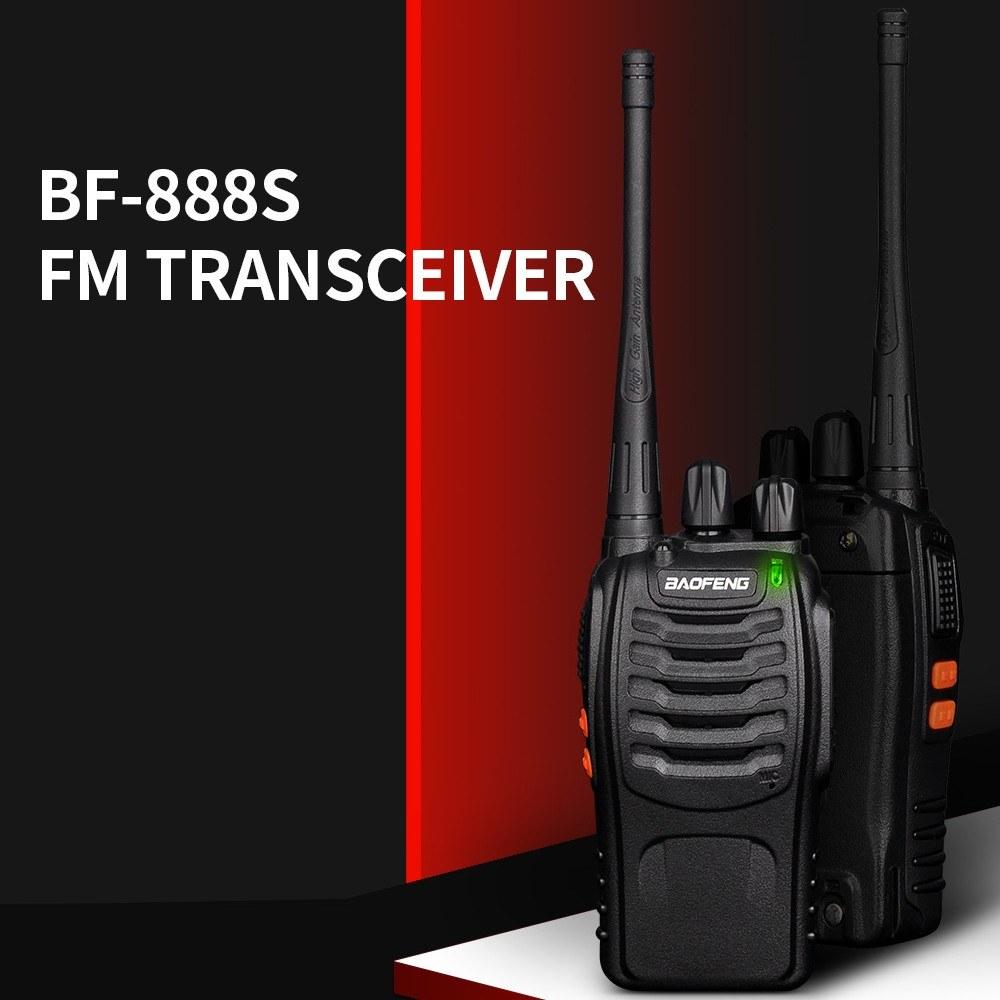 Others |   BAOFENG BF-888S UHF 400-470MHz FM Transceiver Two-way Radio Portable Handheld Walkie Talkie Long Distance 2PCS EU Plug Networking Others