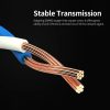 Others |   Cat8 Ethernet Cable High Speed Network Cable 40Gbps 2000Mhz/ Shielded Twisted Pair/ Gold Plated RJ45 Interface Black 1m Networking Others