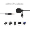 Others |   GL-119 3.5AUX Lavalier Microphone Omni Directional Condenser Microphone Superb Sound for Audio and Video Recording Black Computer Peripherals Others