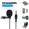 Others |   GL-119 3.5AUX Lavalier Microphone Omni Directional Condenser Microphone Superb Sound for Audio and Video Recording Black Computer Peripherals Others