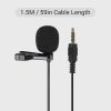 Others |   GL-119 3.5AUX Lavalier Microphone Omni Directional Condenser Microphone Superb Sound for Audio and Video Recording Black Computer Peripherals Others